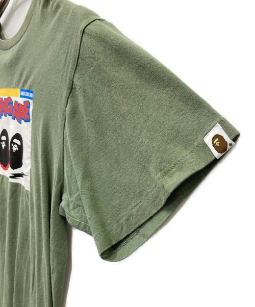 A BATHING APE（アベイシングエイプ）A BATHING APE (アベイシングエイプ) 半袖Tシャツ グリーン サイズ:XLの古着・服飾アイテム