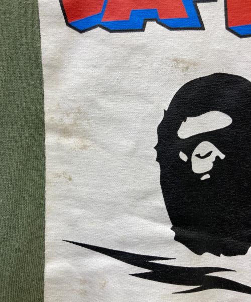 A BATHING APE（アベイシングエイプ）A BATHING APE (アベイシングエイプ) 半袖Tシャツ グリーン サイズ:XLの古着・服飾アイテム