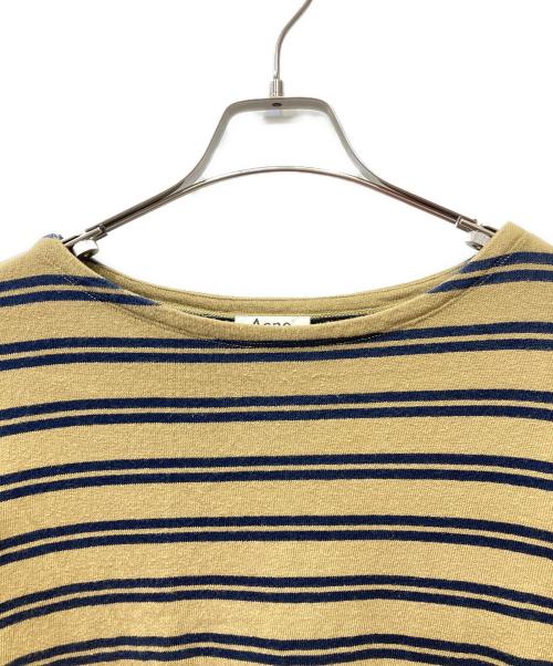 Acne studios（アクネ ストゥディオス）Acne studios (アクネ ストゥディオス) ボーダーカットソー ブラウン×ネイビー サイズ:Mの古着・服飾アイテム