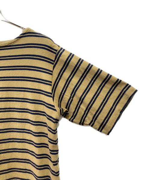 Acne studios（アクネ ストゥディオス）Acne studios (アクネ ストゥディオス) ボーダーカットソー ブラウン×ネイビー サイズ:Mの古着・服飾アイテム