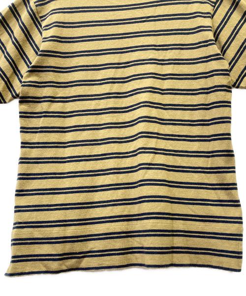 Acne studios（アクネ ストゥディオス）Acne studios (アクネ ストゥディオス) ボーダーカットソー ブラウン×ネイビー サイズ:Mの古着・服飾アイテム