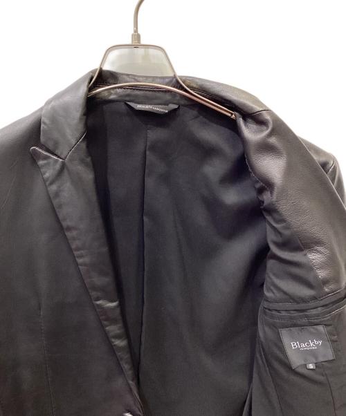 black by VANQUISH（ブラック バイ バンキッシュ）black by VANQUISH (ブラック バイ バンキッシュ) ラムレザーコート ブラック サイズ:Sの古着・服飾アイテム