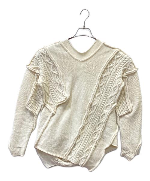 LIMI feu（リミフゥ）LIMI feu (リミフゥ) ウールニット アイボリー サイズ:-の古着・服飾アイテム