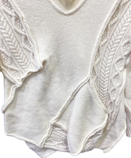 LIMI feu（リミフゥ）LIMI feu (リミフゥ) ウールニット アイボリー サイズ:-の古着・服飾アイテム