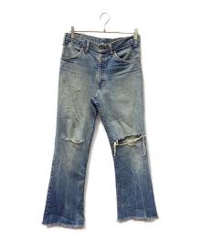 LEVI'S（リーバイス）の古着「646 フレアダメージデニムパンツ」｜アイスブルー