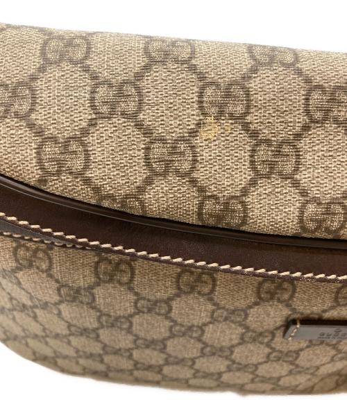 GUCCI（グッチ）GUCCI (グッチ) GGスプリーム ボディバッグ ブラウンの古着・服飾アイテム