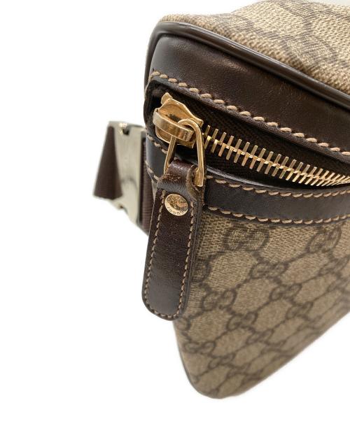 GUCCI（グッチ）GUCCI (グッチ) GGスプリーム ボディバッグ ブラウンの古着・服飾アイテム