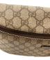 中古・古着 GUCCI (グッチ) GGスプリーム ボディバッグ ブラウン：55000円