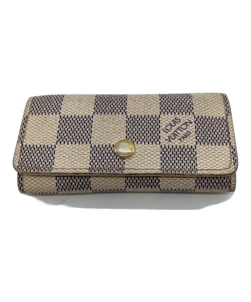 LOUIS VUITTON（ルイ ヴィトン）LOUIS VUITTON (ルイ ヴィトン) ダミエ・アズール ミュルティクレ4 アイボリー×ネイビーの古着・服飾アイテム