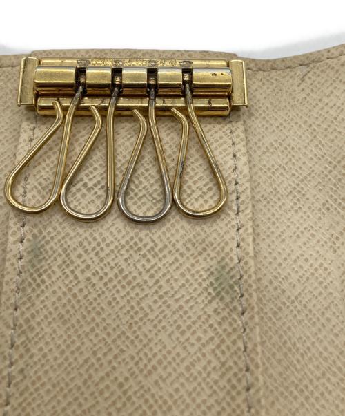 LOUIS VUITTON（ルイ ヴィトン）LOUIS VUITTON (ルイ ヴィトン) ダミエ・アズール ミュルティクレ4 アイボリー×ネイビーの古着・服飾アイテム