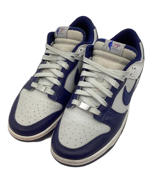 NIKE（ナイキ）NIKE (ナイキ) NBA (エヌビーエー) Dunk Low EMB (ダンク ロー イーエムビー) ネイビー×グレー サイズ:USサイズ 8.5の古着・服飾アイテム