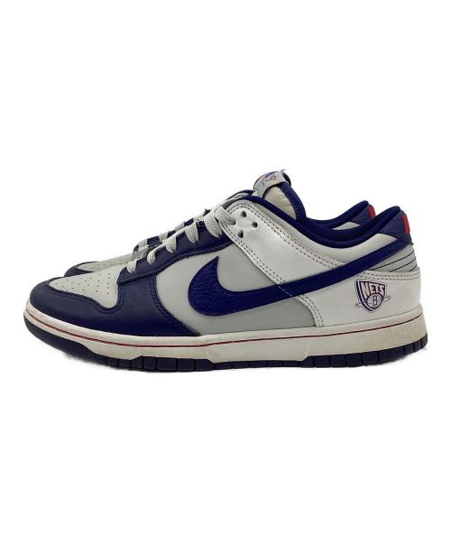 NIKE（ナイキ）NIKE (ナイキ) NBA (エヌビーエー) Dunk Low EMB (ダンク ロー イーエムビー) ネイビー×グレー サイズ:USサイズ 8.5の古着・服飾アイテム