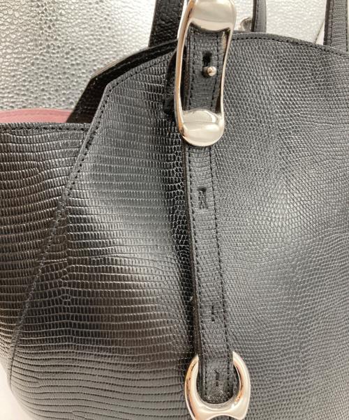 TOFF&LOADSTONE（トフアンドロードストーン）TOFF&LOADSTONE (トフアンドロードストーン) ハンドバッグ ブラックの古着・服飾アイテム