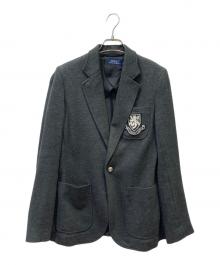 POLO RALPH LAUREN（ポロ・ラルフローレン）の古着「エンブレムブレザージャケット」｜グレー
