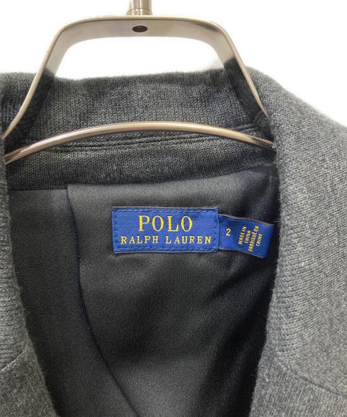 POLO RALPH LAUREN（ポロ・ラルフローレン）POLO RALPH LAUREN (ポロ・ラルフローレン) エンブレムブレザージャケット グレー サイズ:2(155/84A)の古着・服飾アイテム