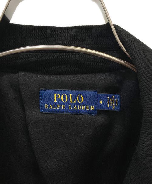 POLO RALPH LAUREN（ポロ・ラルフローレン）POLO RALPH LAUREN (ポロ・ラルフローレン) エンブレムテーラードジャケット ブラック サイズ:4(160/88A）の古着・服飾アイテム