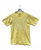 United Sports×BOUNTY HUNTERユナイテッドスポーツ×バウンティハンター）の古着「90s 初期 両面プリント半袖Tシャツ」｜イエロー