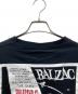 中古・古着 United Sports (ユナイテッドスポーツ) BALZAC 90s 両面プリント半袖Tシャツ ブラック サイズ:L：5000円