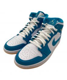 NIKE（ナイキ）の古着「AIR JORDAN 1 MID AQUATONE」｜コバルトブルー×ホワイト