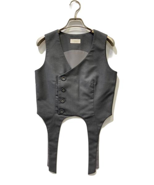 eimy istoire（エイミーイストワール）eimy istoire (エイミーイストワール) ベストwithオーガンジースカート グレー サイズ:Fの古着・服飾アイテム