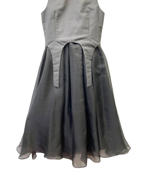 eimy istoire（エイミーイストワール）eimy istoire (エイミーイストワール) ベストwithオーガンジースカート グレー サイズ:Fの古着・服飾アイテム