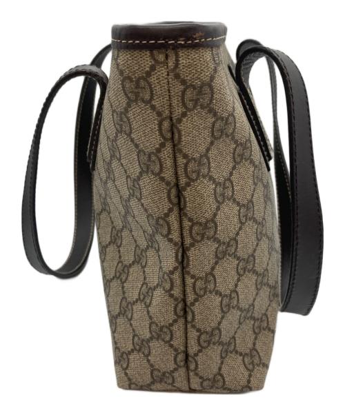 GUCCI（グッチ）GUCCI (グッチ) GGスプリーム トートバッグ ベージュの古着・服飾アイテム