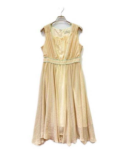GRACE CONTINENTAL（グレースコンチネンタル）GRACE CONTINENTAL (（グレースコンチネンタル) ノースリーブワンピース ベージュ サイズ:36の古着・服飾アイテム