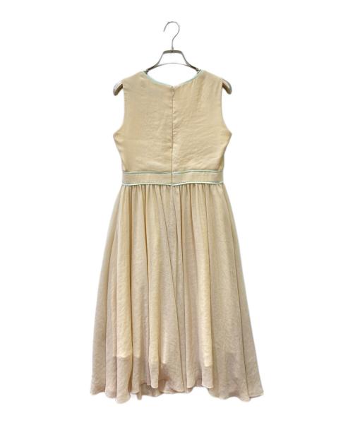 GRACE CONTINENTAL（グレースコンチネンタル）GRACE CONTINENTAL (（グレースコンチネンタル) ノースリーブワンピース ベージュ サイズ:36の古着・服飾アイテム