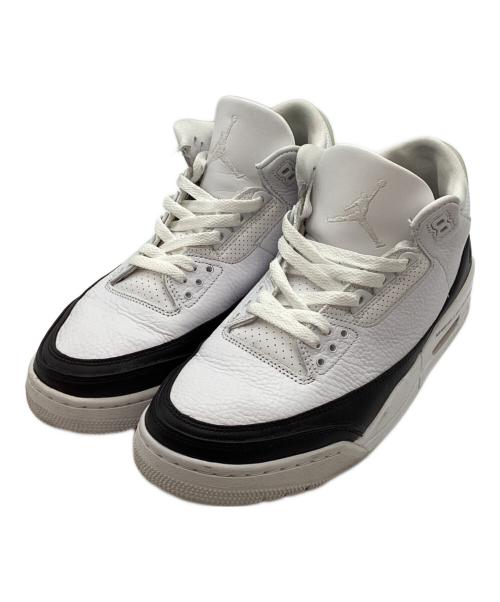 FRAGMENT DESIGN（フラグメントデザイン）FRAGMENT DESIGN (フラグメントデザイン) NIKE (ナイキ) Air Jordan 3 ハイカットスニーカー ホワイト サイズ:27.5の古着・服飾アイテム