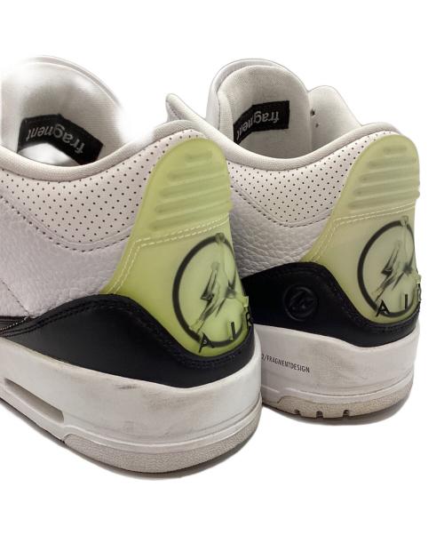 FRAGMENT DESIGN（フラグメントデザイン）FRAGMENT DESIGN (フラグメントデザイン) NIKE (ナイキ) Air Jordan 3 ハイカットスニーカー ホワイト サイズ:27.5の古着・服飾アイテム