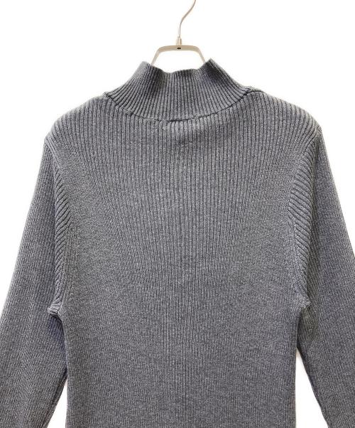 crewre（クルー）crewre (クルー) フロントフライニットワンピース グレー サイズ:2の古着・服飾アイテム