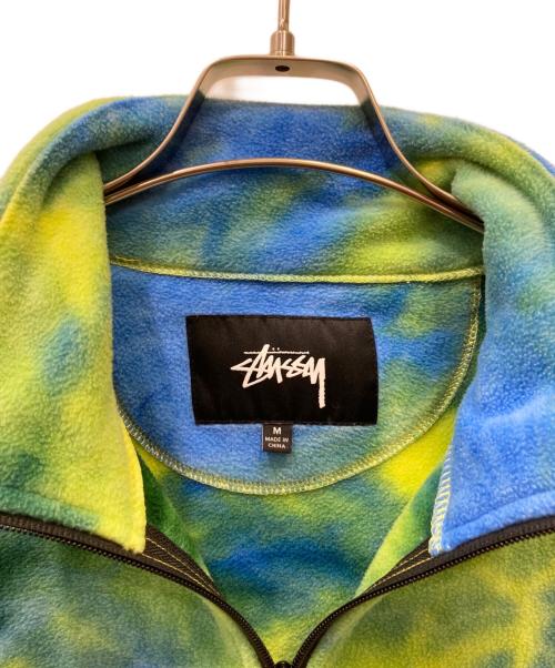 stussy（ステューシー）stussy (ステューシー) Polar Fleece Mock Neck ブルー×グリーン サイズ:Ｍの古着・服飾アイテム