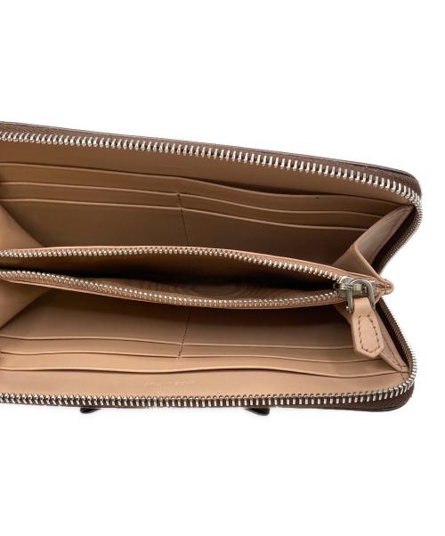 PRADA（プラダ）PRADA (プラダ) サフィアーノ ラウンドファスナー財布 ブラウンの古着・服飾アイテム