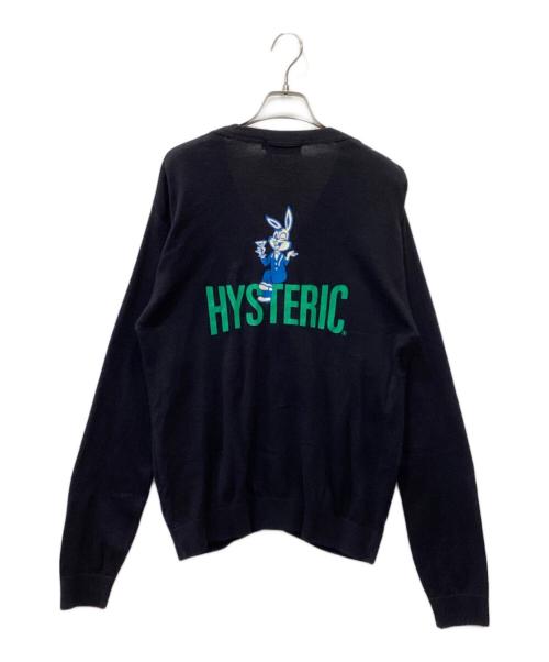Hysteric Glamour（ヒステリックグラマー）Hysteric Glamour (ヒステリックグラマー) RABBIT FEVERカーディガン ブラック サイズ:Ｍの古着・服飾アイテム