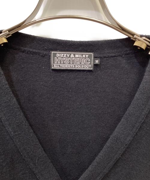 Hysteric Glamour（ヒステリックグラマー）Hysteric Glamour (ヒステリックグラマー) RABBIT FEVERカーディガン ブラック サイズ:Ｍの古着・服飾アイテム