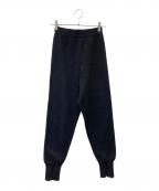 laube blancローブブラン）の古着「ニットパンツ」｜ブラック