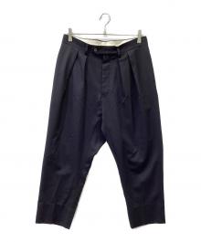 NEAT（ニート）の古着「ダブルタックウールスラックスパンツ」｜ブラック