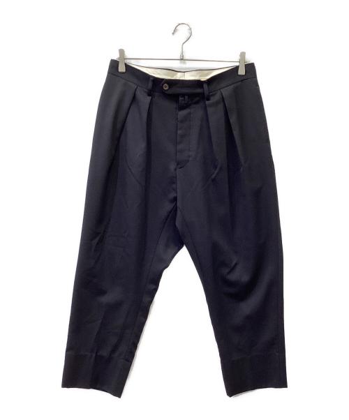 NEAT（ニート）NEAT (ニート) ダブルタックウールスラックスパンツ ブラック サイズ:46の古着・服飾アイテム