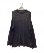 NUMBER (N)INEナンバーナイン）の古着「モヘヤ混ニット」｜ブラック