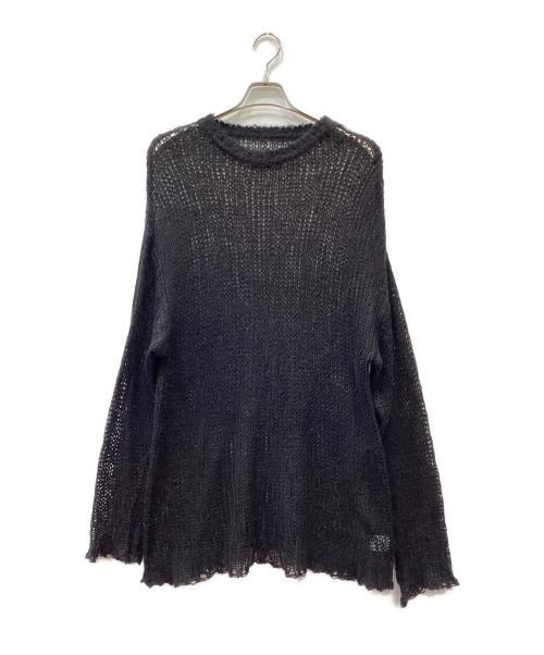 NUMBER (N)INE（ナンバーナイン）NUMBER (N)INE (ナンバーナイン) モヘヤ混ニット ブラック サイズ:Lの古着・服飾アイテム
