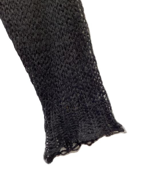 NUMBER (N)INE（ナンバーナイン）NUMBER (N)INE (ナンバーナイン) モヘヤ混ニット ブラック サイズ:Lの古着・服飾アイテム
