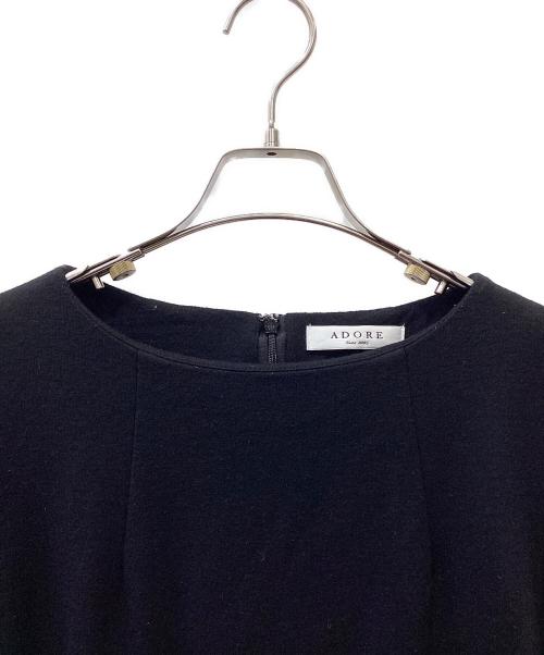 ADORE（アドーア）ADORE (アドーア) 長袖ワンピース ブラック サイズ:38の古着・服飾アイテム
