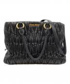 MIU MIUミュウミュウ）の古着「マテラッセ 2WAYバッグ」｜ブラック