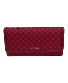 PRADA（プラダ）の古着「2つ折り財布」｜レッド