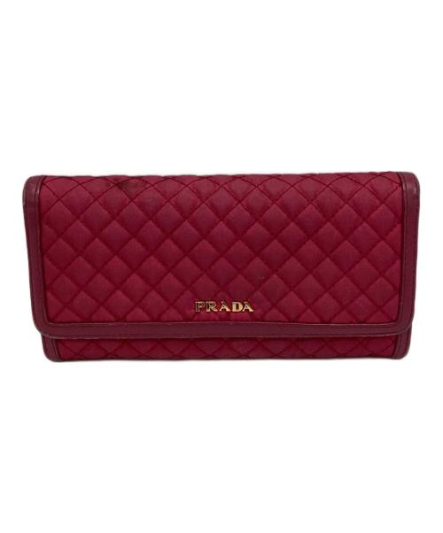 PRADA（プラダ）PRADA (プラダ) 2つ折り財布 レッドの古着・服飾アイテム