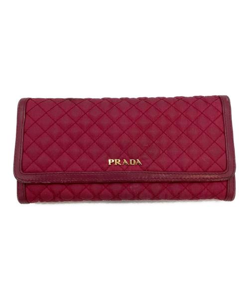 PRADA（プラダ）PRADA (プラダ) 2つ折り財布 レッドの古着・服飾アイテム