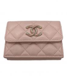 CHANEL（シャネル）の古着「3つ折り財布」｜ピンク