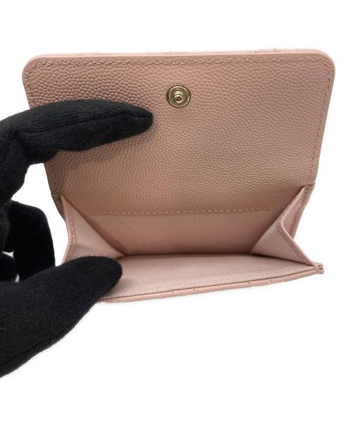 CHANEL（シャネル）CHANEL (シャネル) 3つ折り財布 ピンクの古着・服飾アイテム