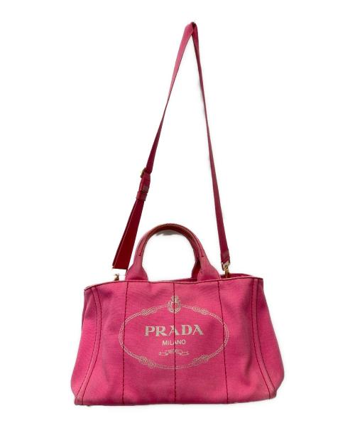 PRADA（プラダ）PRADA (プラダ) 2WAYショルダーバッグ ショッキングピンクの古着・服飾アイテム