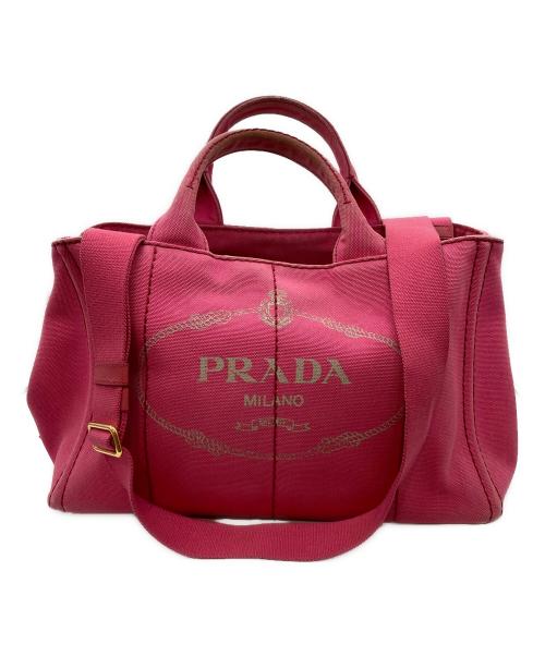 PRADA（プラダ）PRADA (プラダ) 2WAYショルダーバッグ ショッキングピンクの古着・服飾アイテム